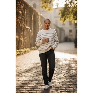 BRANDY MELVILLE STRIPED KNIT SWEATER, ONE SIZE EUC